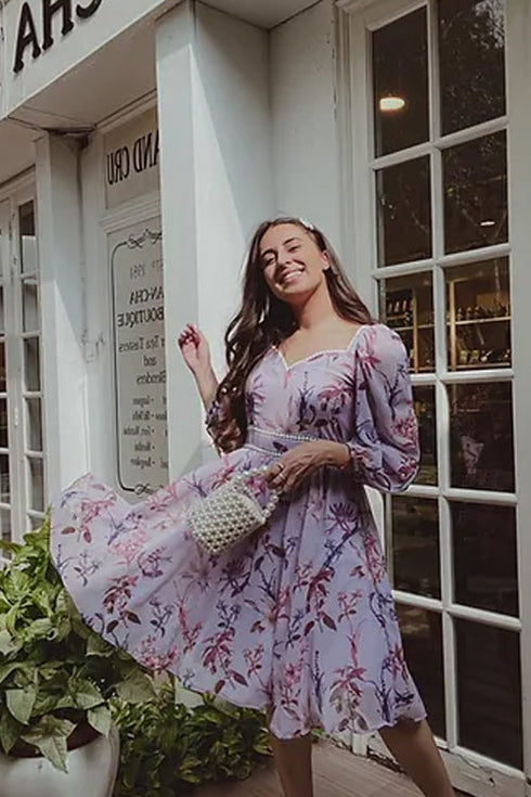 Haley Pastel Midi Dress